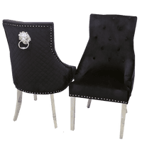 Deluxo Arriana Marble Dining Table + Bentley Dining Chairs