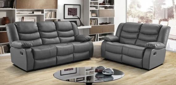 Roma Leather Recliner Sofa