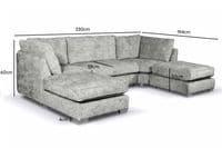 U Shape Bishop Corner Sofa