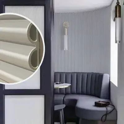 White Wood Effect Fluted Wall Panels