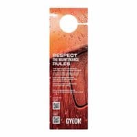 GYEON - Do Not Wash - Car Mirror Hanger Warning Sign (Twin Pack)