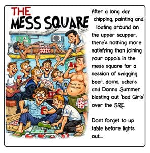 001- THE MESS Sq COASTER