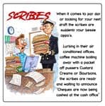 001- THE SCRIBE Coasters