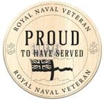 01 - wooden coaster PROUD TO SERVE