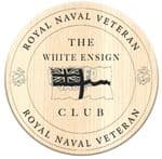 01 - wooden coaster WHITE ENSIGN CLUB