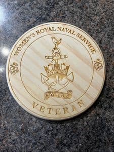 01 - wooden coaster WRNS - Limited Stocks