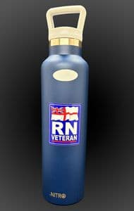 Blue Metal Drinks Bottle (Print)