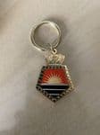 Crowned 5 sided Aurora Key Ring