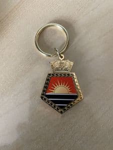 Crowned 5 sided Aurora Key Ring