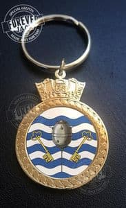 Crowned Ships Badge Key Ring