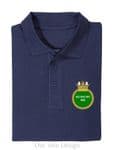 Mens Mid range contrast polo - SHIPS/BADGES