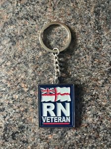 Metal RN Vet Key Chain