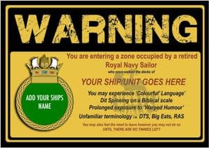 Metal Signs -  a4 WARNING