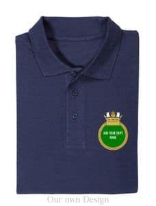 Mid Range Plain Polo Shirt -Ships/Badges