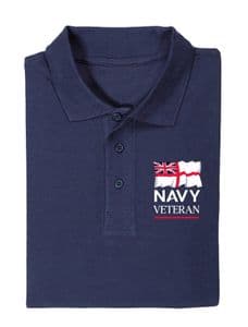 NAVY VETERAN POLO SHIRT
