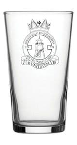 PINT GLASS - crested