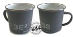 PUSSERS GREY ENAMEL MUG- messdeck