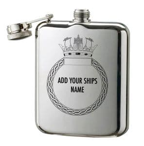 Steel Hip Flask - laser etched