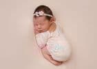Blush Newborn Photography Backdrop & Matching Wrap