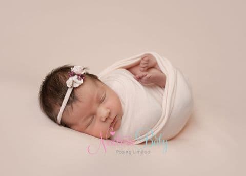 Blush Newborn Photography Backdrop & Matching Wrap
