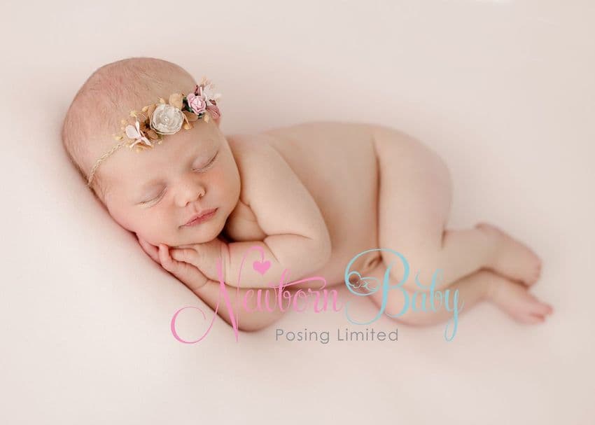 Cream Newborn Photography Backdrop & Matching Wrap