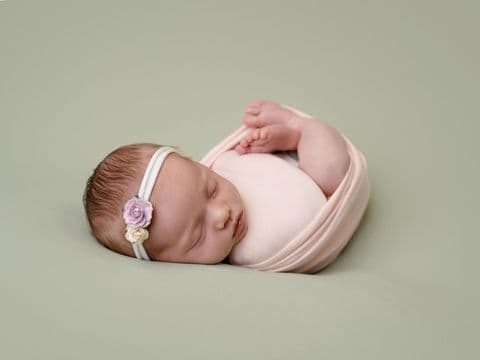 Fine Stretch Backdrops/Beanbag Overlay & Wrap & Hair Tie Set ~ Pistachio