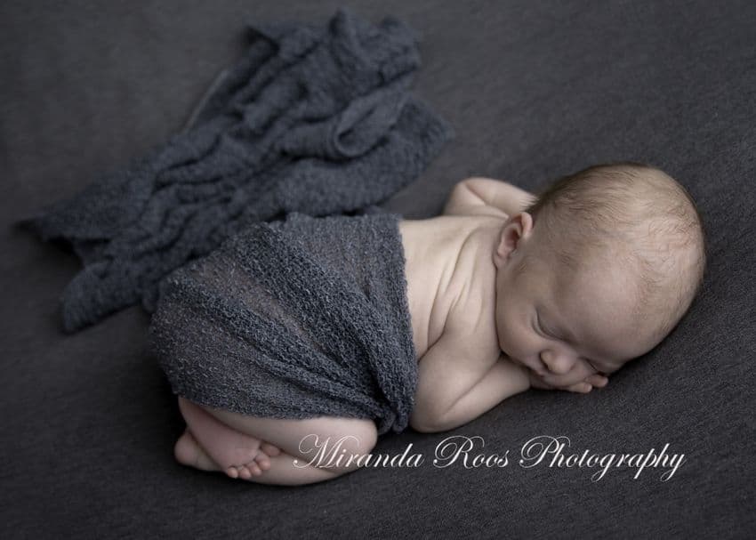Grey Stretch Wrap | Newborn Baby Posing Limited
