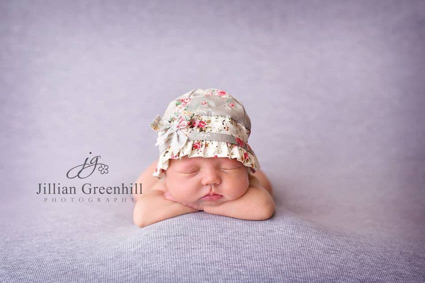 Cream & Blue Flapper Hat & Bloomers Set | Newborn Baby Posing Limited