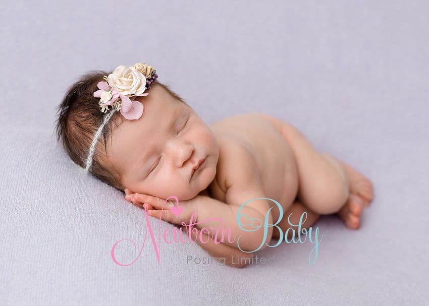 Floral Hair Tie | Newborn Baby Posing Ltd