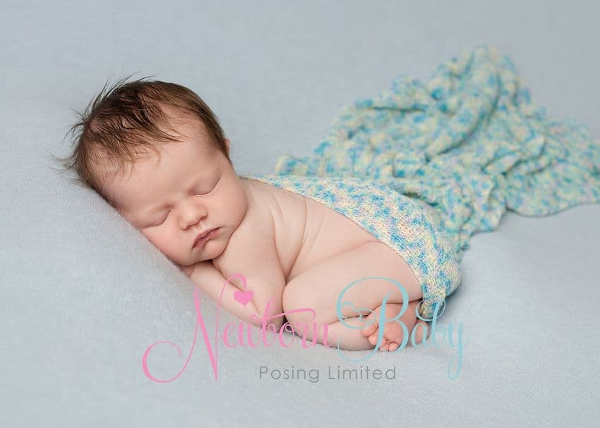 Green Stretch Wrap | Newborn Baby Posing Limited