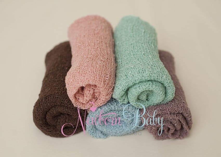 Brown Stretch Wrap | Newborn Baby Posing Limited