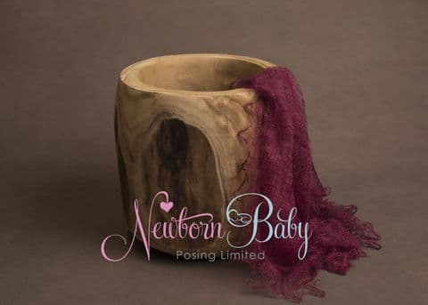 Plain Colour Lacey Wrap/Stuffer - DARK RED