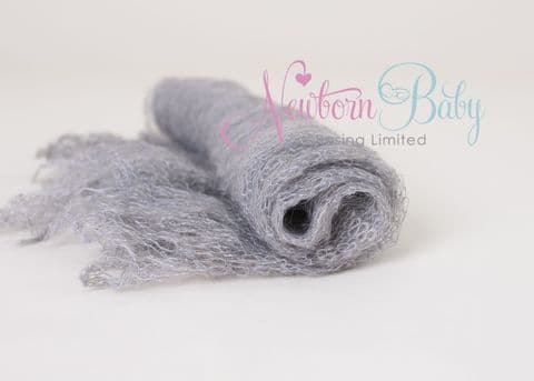 Plain Colour Lacey Wrap/Stuffer - GREY