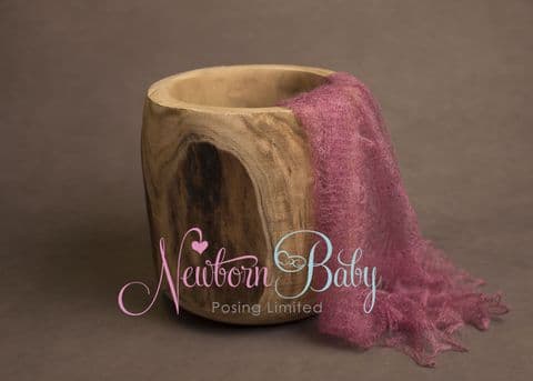 Plain Colour Lacey Wrap/Stuffer - MAUVE/PINK