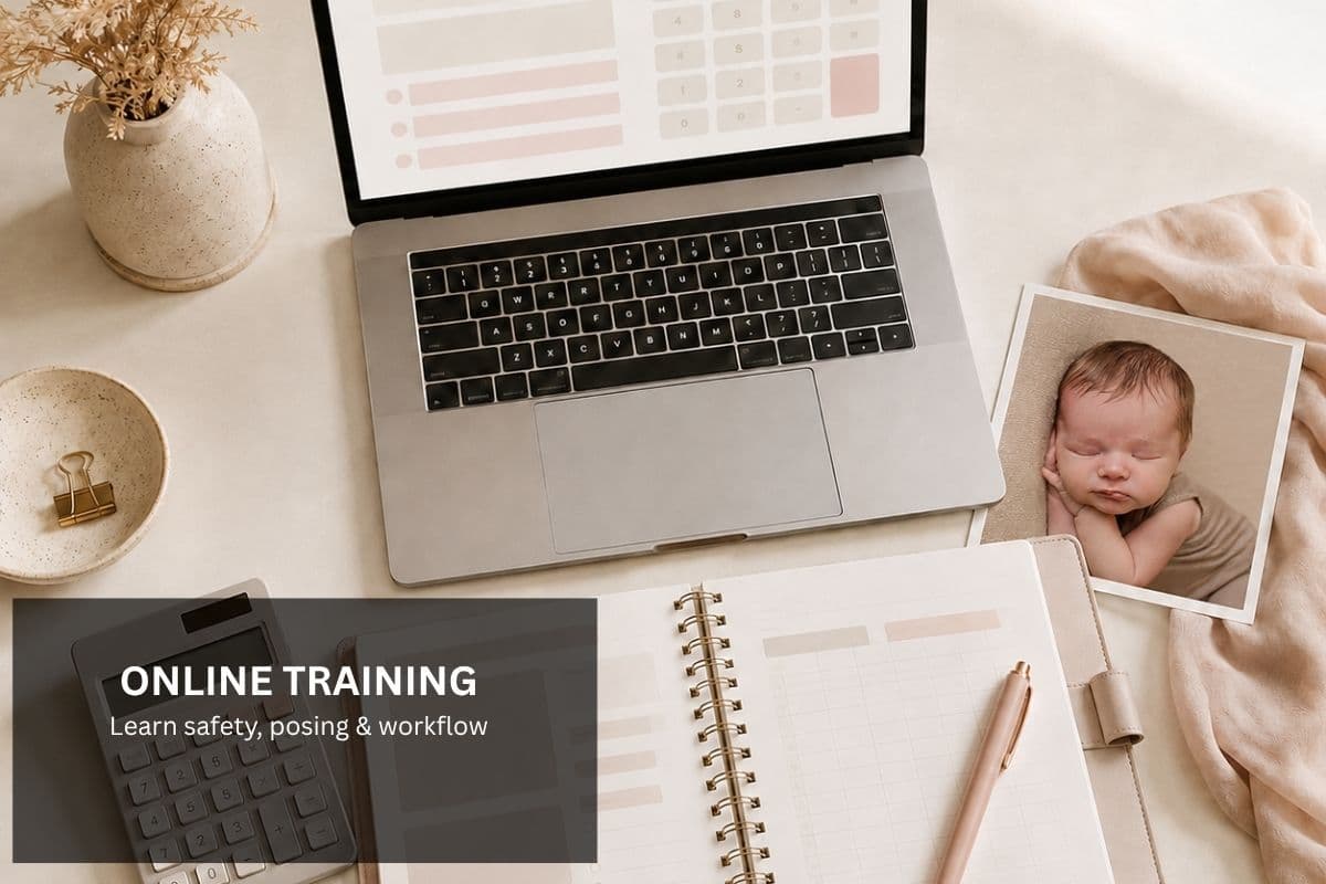 Online Training & App Learn newborn photography anywhere with tutorials, workflow guides and the Newborn Baby Posing App.