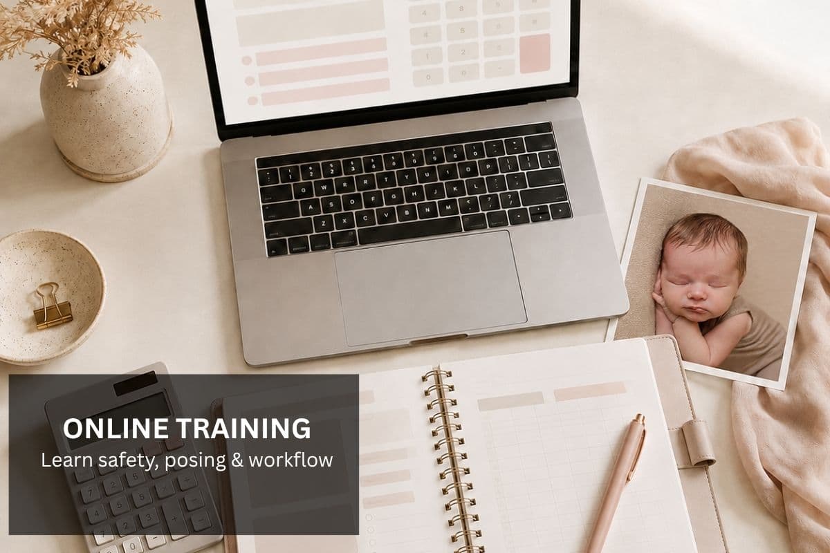 Online Training & App Learn newborn photography anywhere with tutorials, workflow guides and the Newborn Baby Posing App.