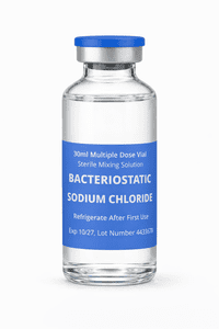 1 x 30ml Bacteriostatic Sodium Chloride.