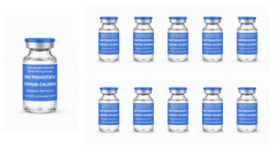 10 x 10ml Bacteriostatic Sodium Chloride.