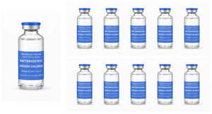 10 x 30ml Bacteriostatic Sodium Chloride.