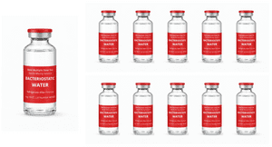 10 x 30ml Bacteriostatic water.