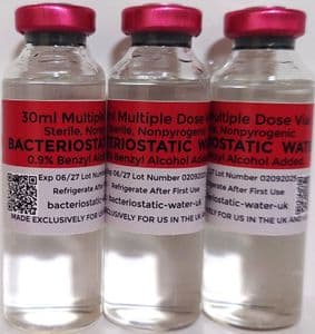 10 x 30ml Bacteriostatic water.