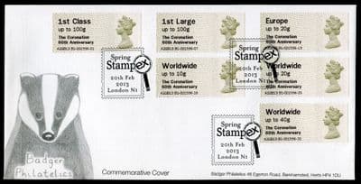 'The Coronation 60th Anniversary' Machin Overprint, STV Spring Stampex 2013