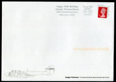 Captain Thomas Moore 100th Birthday slogan cancel