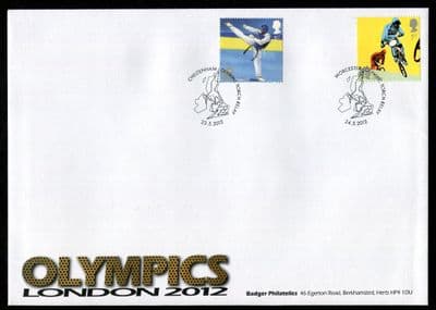 London 2012 Olympics Torch Relay - Cheltenham & Worcester postmarks