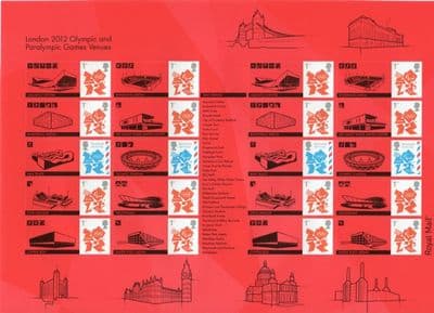 London Olympic Definitives Generic Sheet
