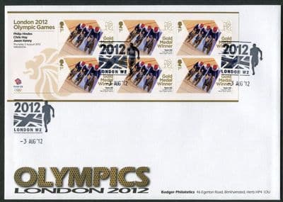 London Olympic Gold Medalists M/Sht Set, Athlete & Flag