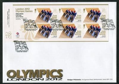 London Olympic Gold Medalists M/Sht Set, Union Flag, Printer