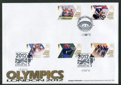 London Olympic Gold Medalists Set, Stadium & Athlete