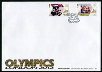 London Olympics  Gold Medalists, Pair, Union Flag