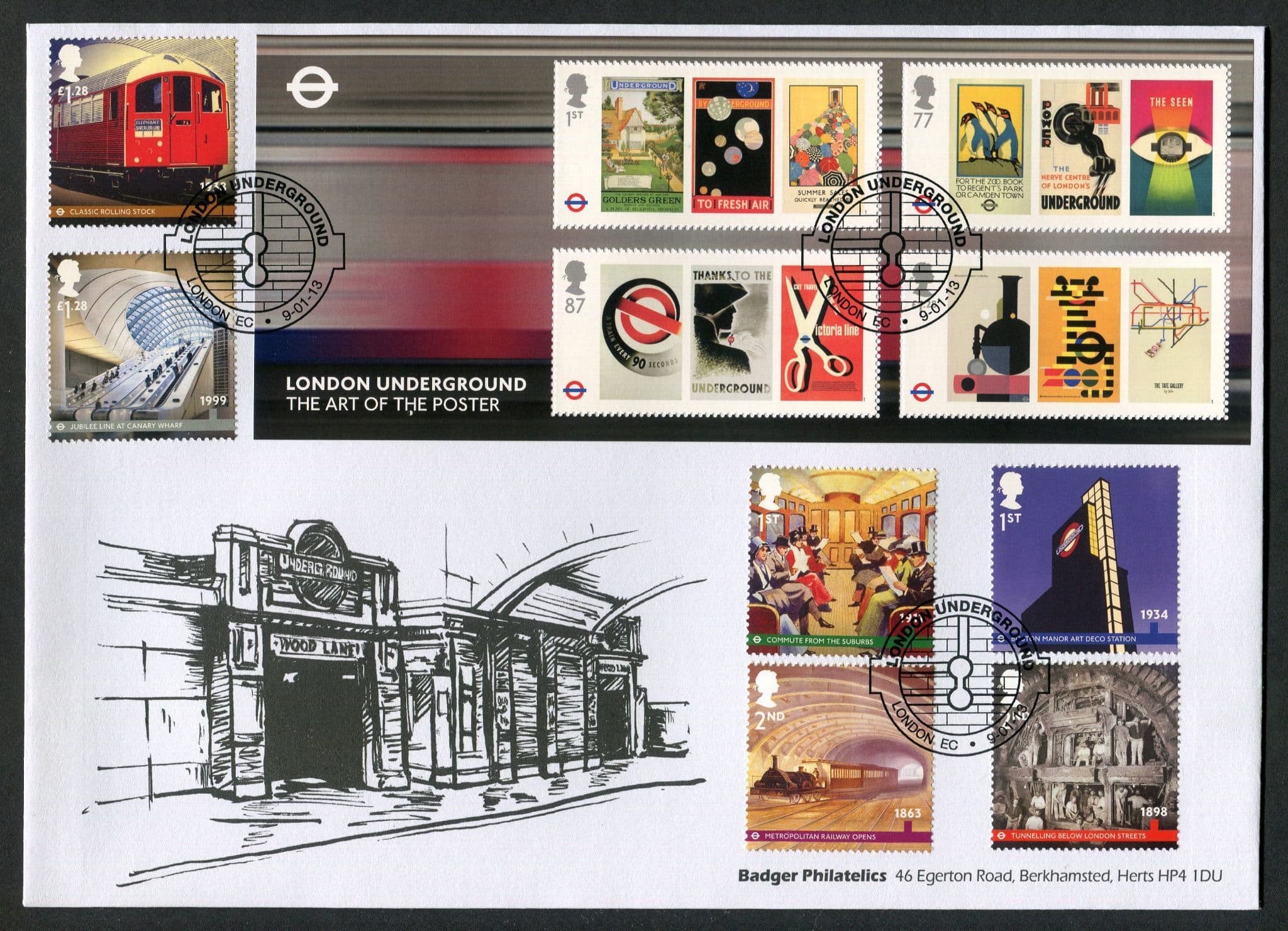 London Underground 150th Anniversary STMS Map & Tiles